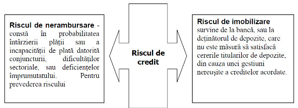 Structura riscului de credit în dependenţă de riscurile debitorului